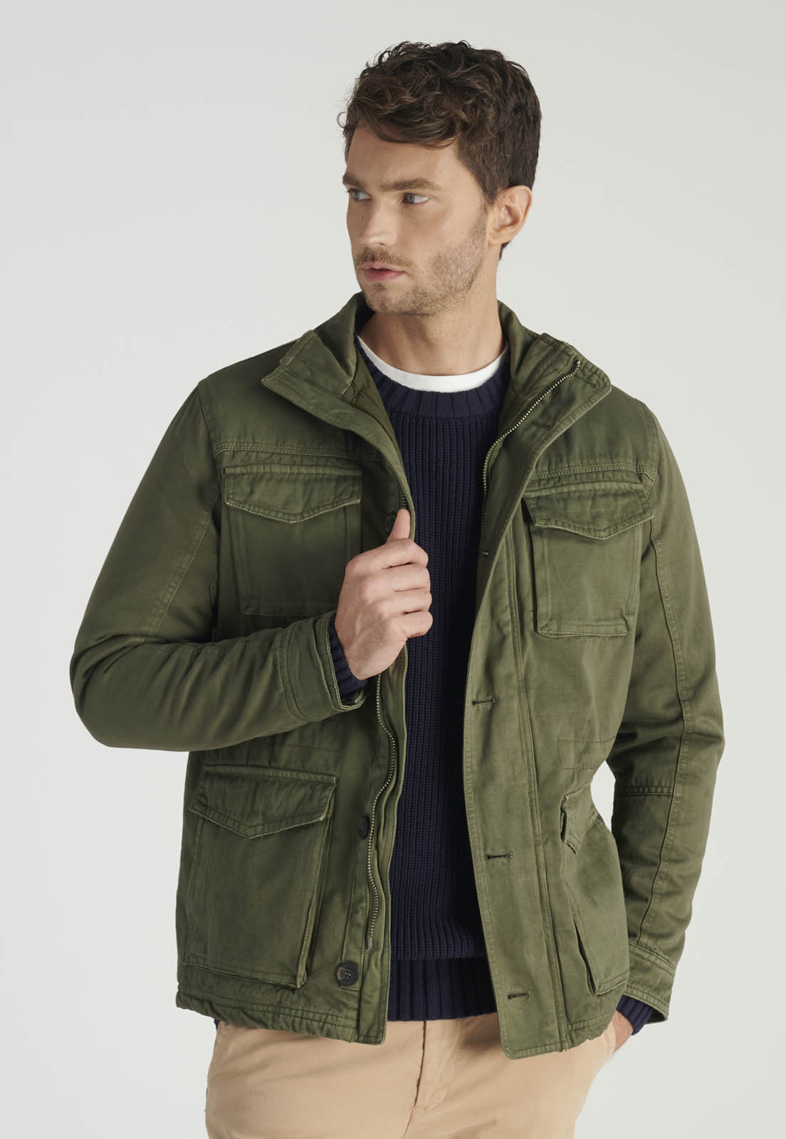 CHAQUETA WASHED AVANT-GARDE MILITARY - 1