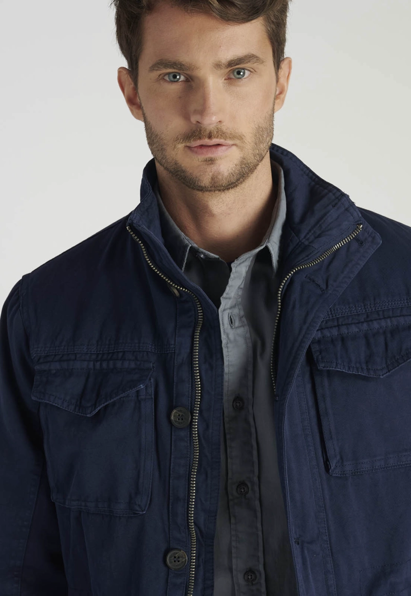 CHAQUETA WASHED AVANT-GARDE NAVY - 3