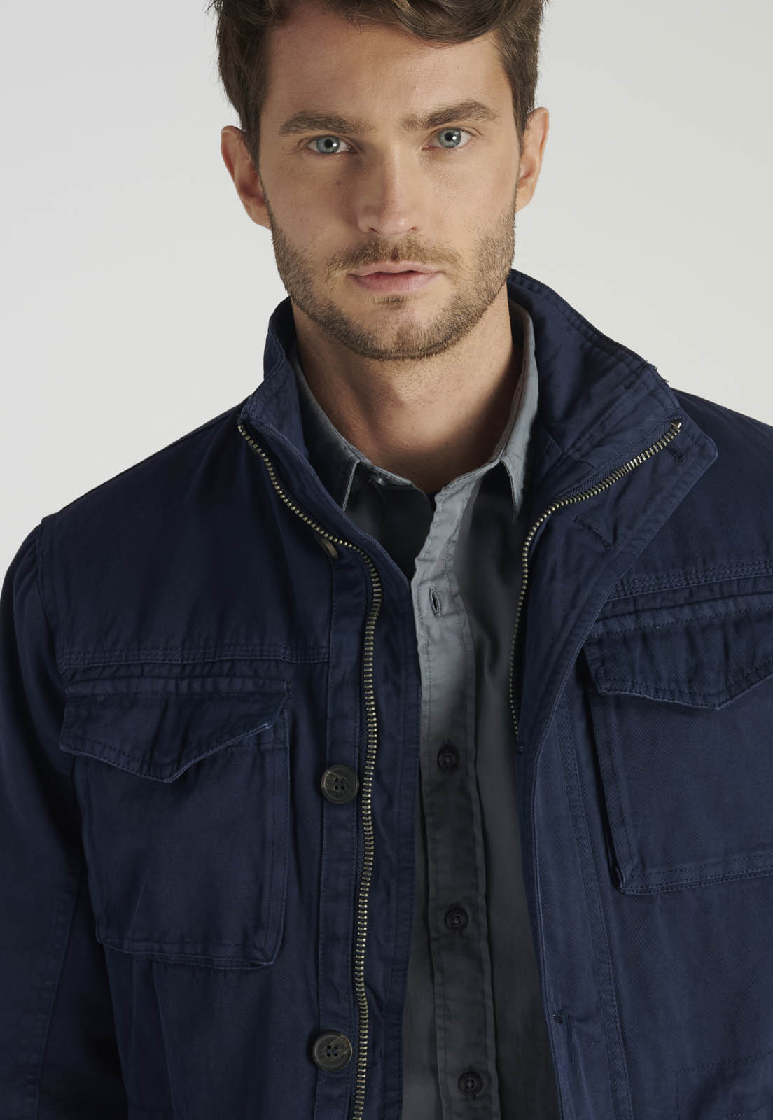 CHAQUETA WASHED AVANT-GARDE NAVY - 3
