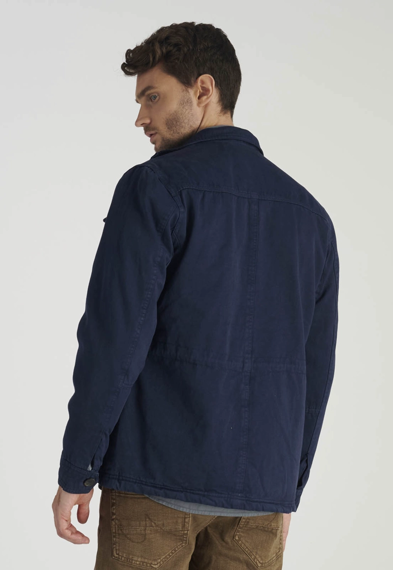 CHAQUETA WASHED AVANT-GARDE NAVY - 4