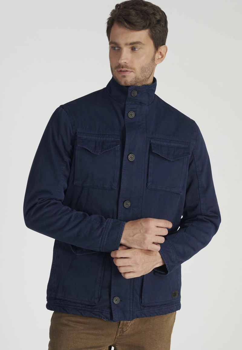 CHAQUETA WASHED AVANT-GARDE NAVY - 5