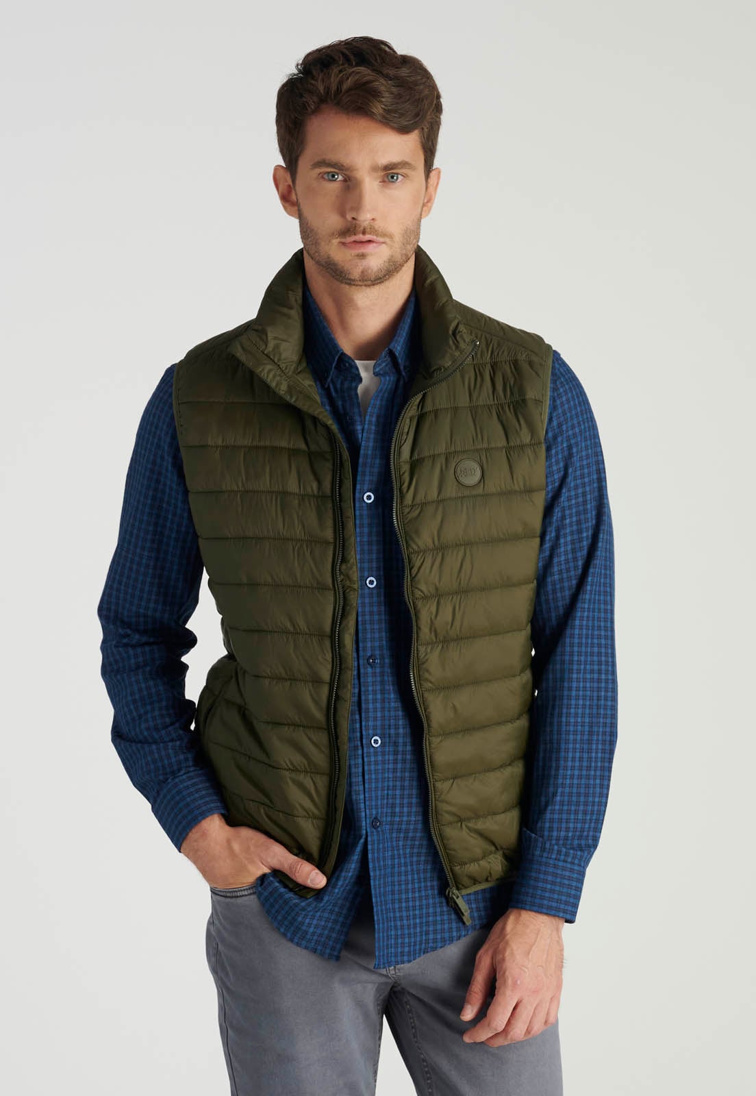 VEST PONTIVY HERITAGE KHAKI - 1