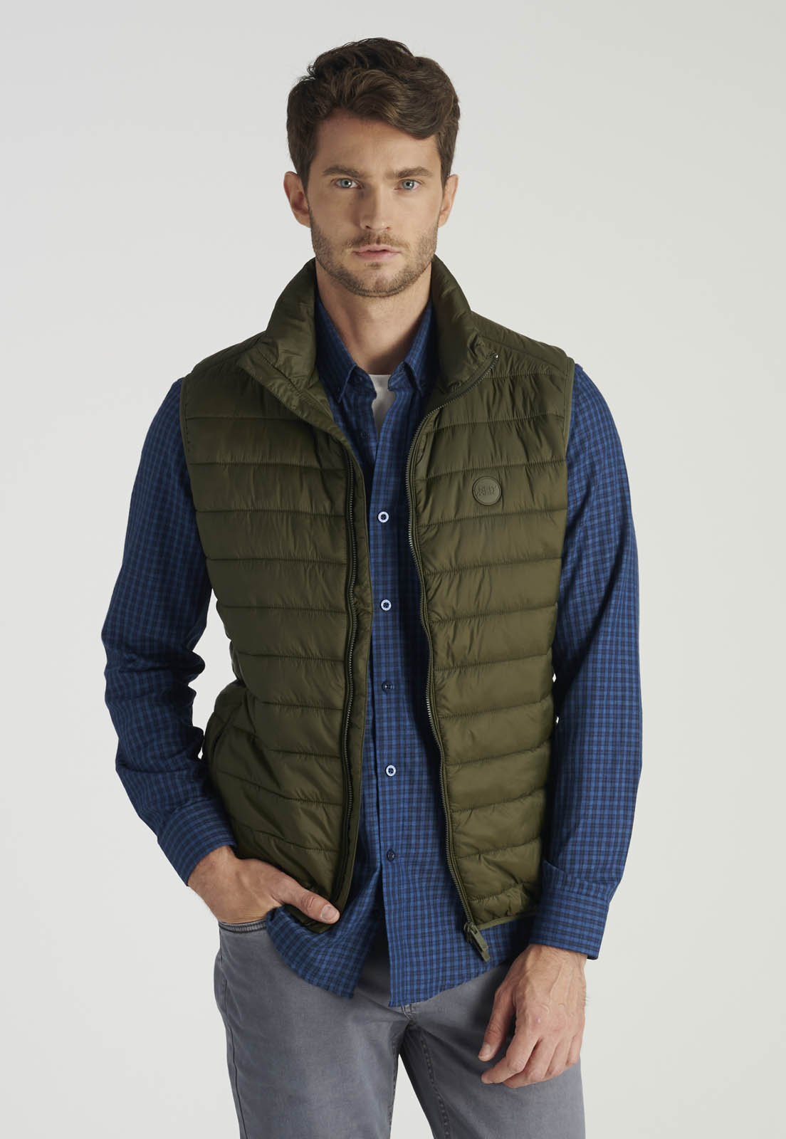 VEST PONTIVY HERITAGE KHAKI - 1