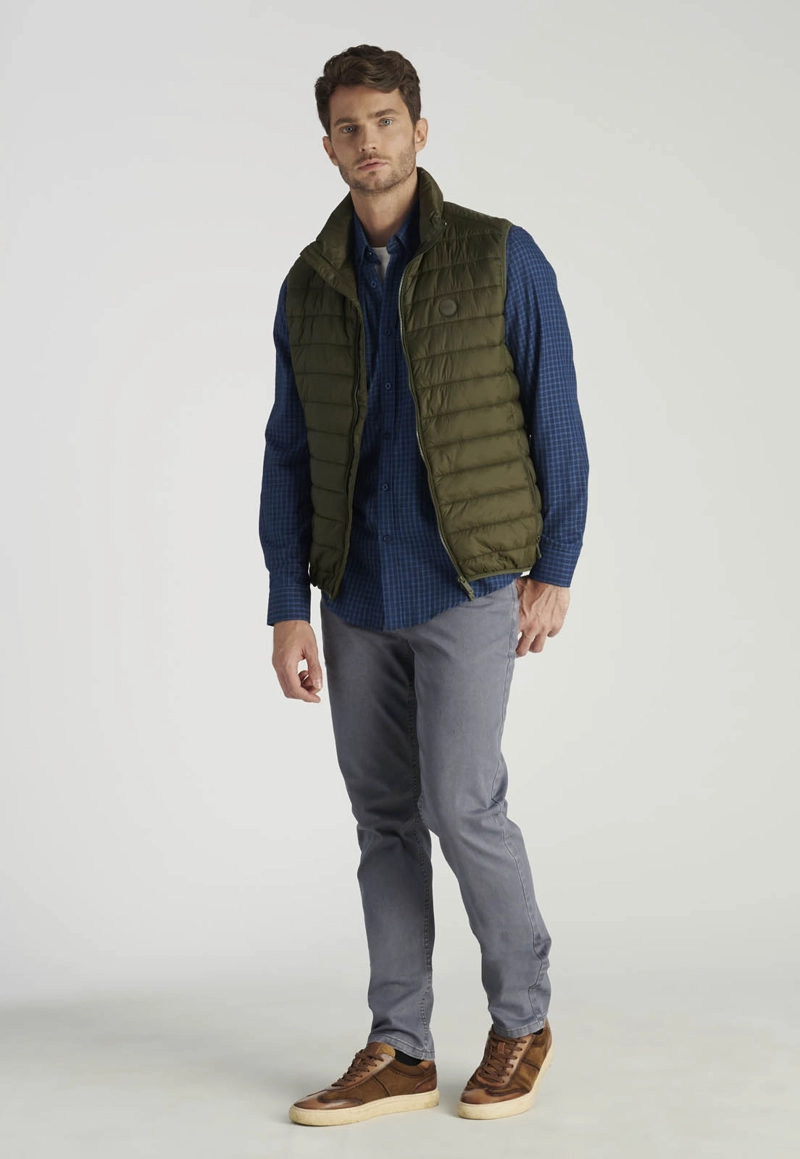 VEST PONTIVY HERITAGE KHAKI - 2