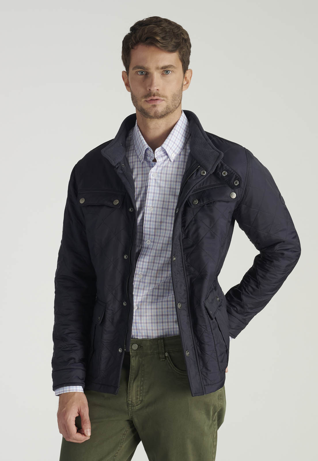 CHAQUETA BASOLS HERITAGE NAVY - 1