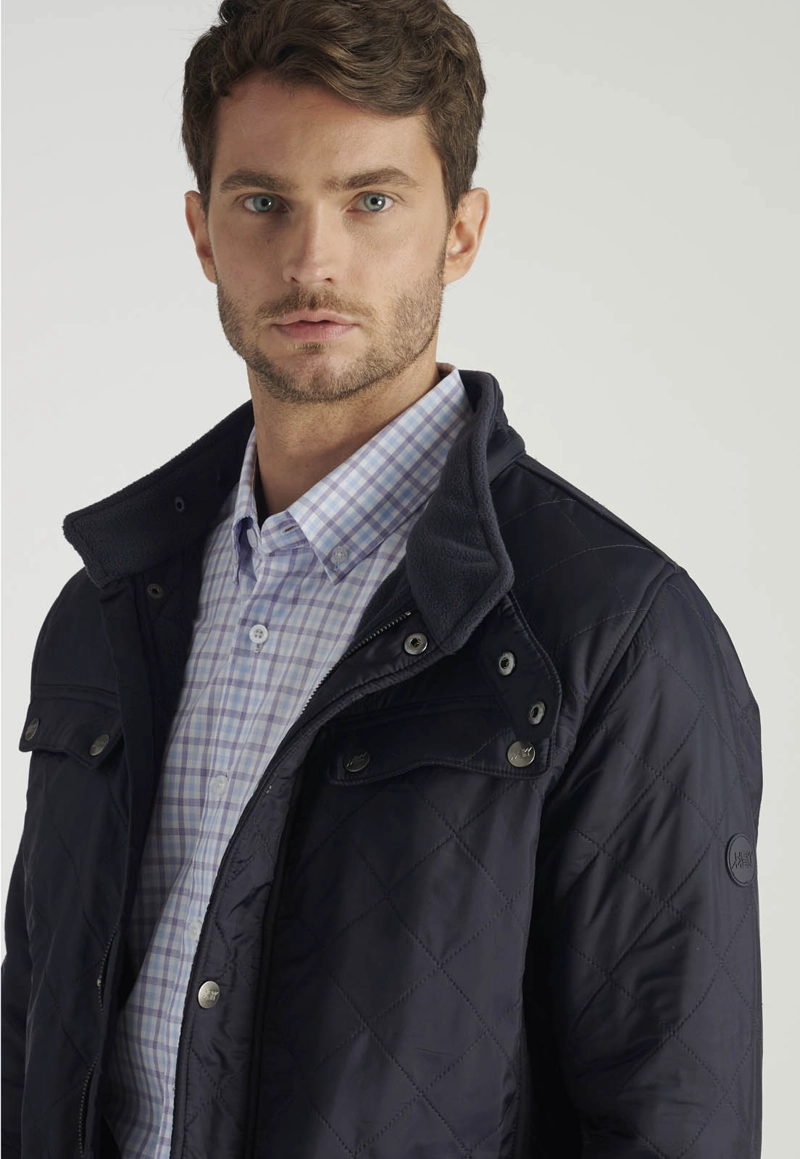 CHAQUETA BASOLS HERITAGE NAVY - 3