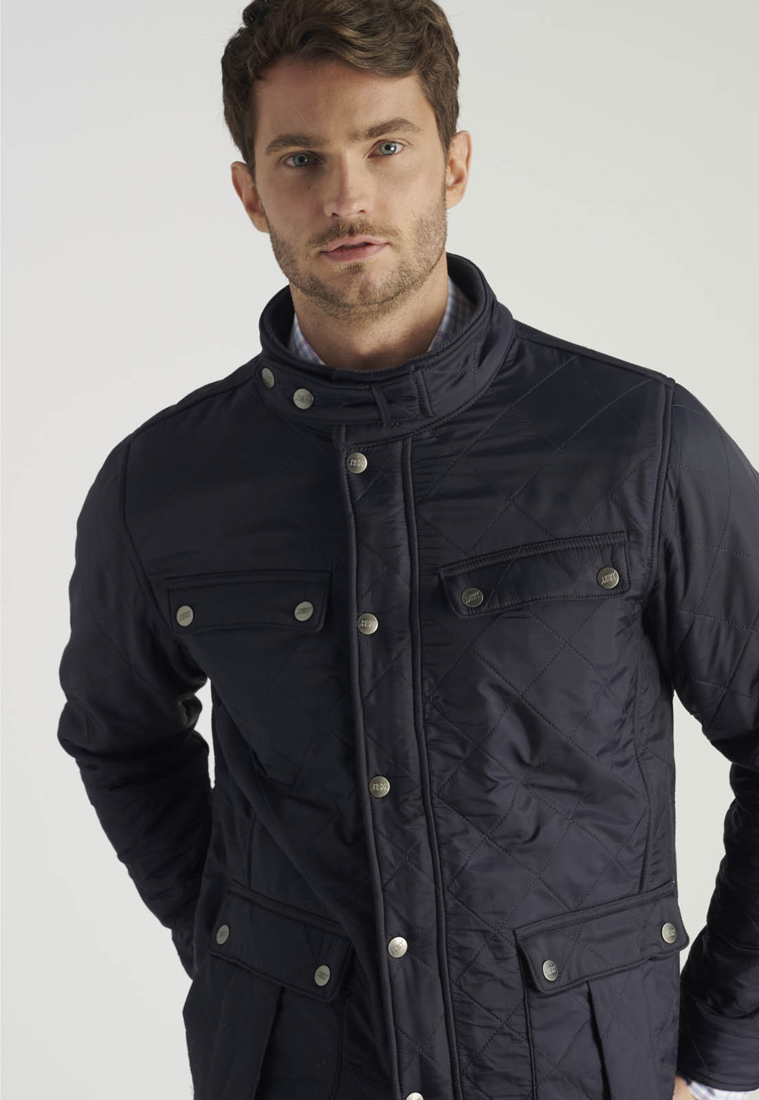 CHAQUETA BASOLS HERITAGE NAVY - 5