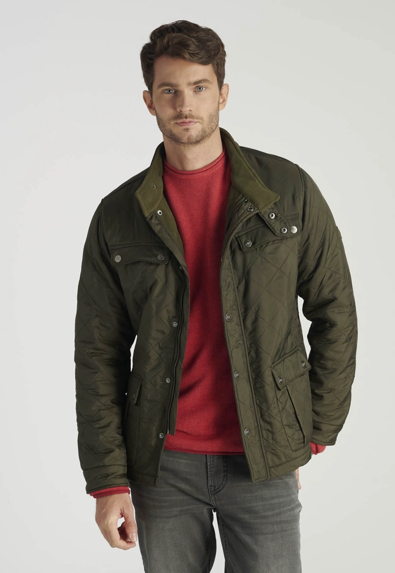 CHAQUETA BASOLS HERITAGE KHAKI - 1