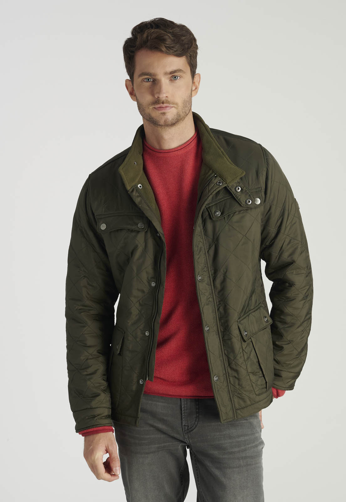 CHAQUETA BASOLS HERITAGE KHAKI - 1