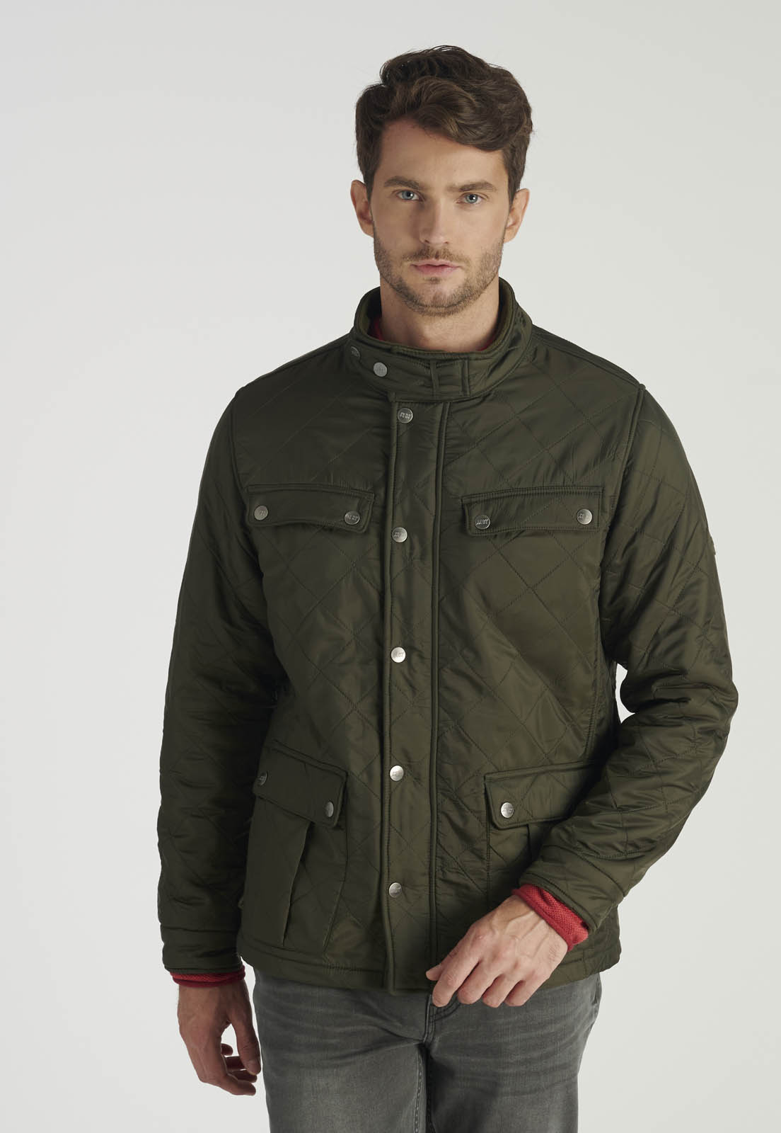 CHAQUETA BASOLS HERITAGE KHAKI - 5