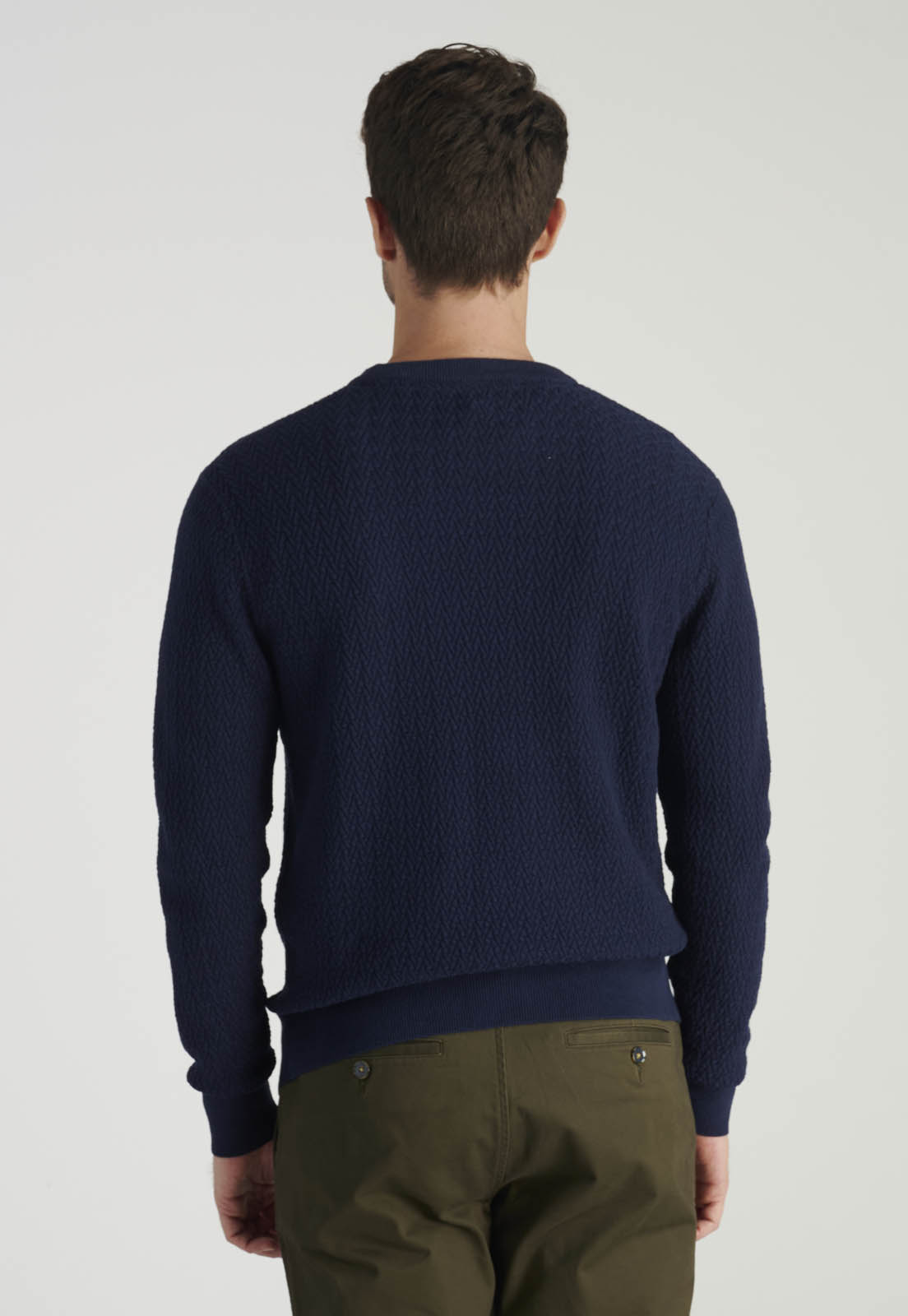 SWEATER LEON HERITAGE NAVY - 4