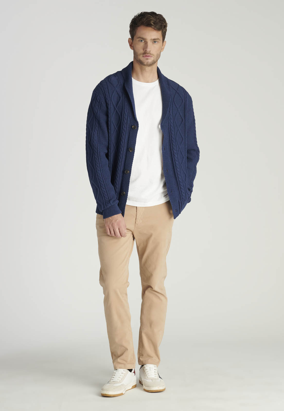 CARDIGAN BISBAL HERITAGE NAVY MELANGE - 2