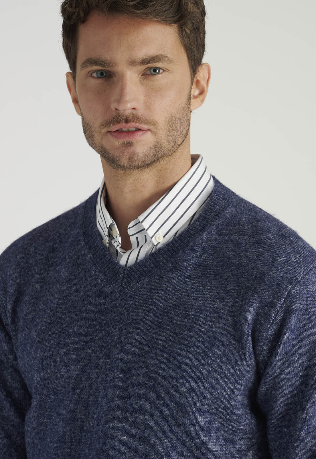 SWETER SEBASTIAN AVANT-GARDE DEEP BLUE MELANGE - 3