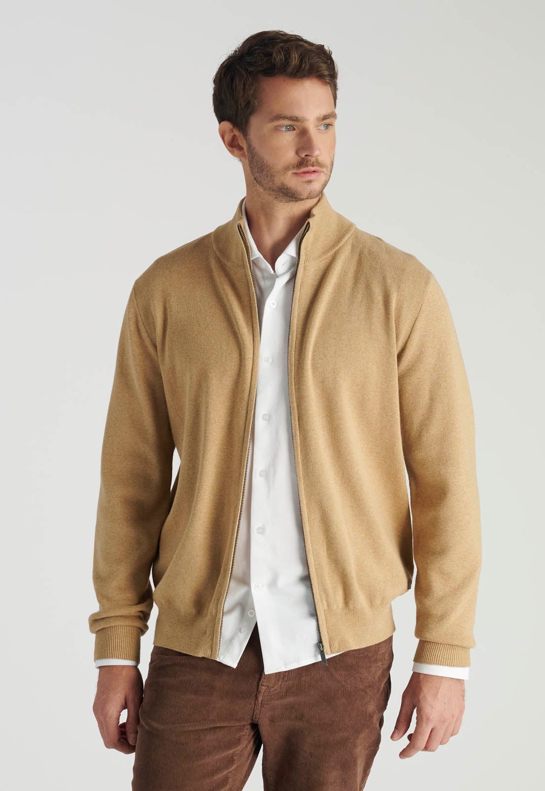 SWEATER GRANADA HERITAGE CAMEL MELANGE - 1