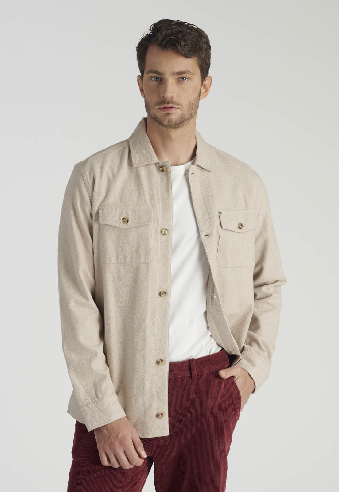 SOBRECAMISA JULIEN AVANT-GARDE ECRU - 1