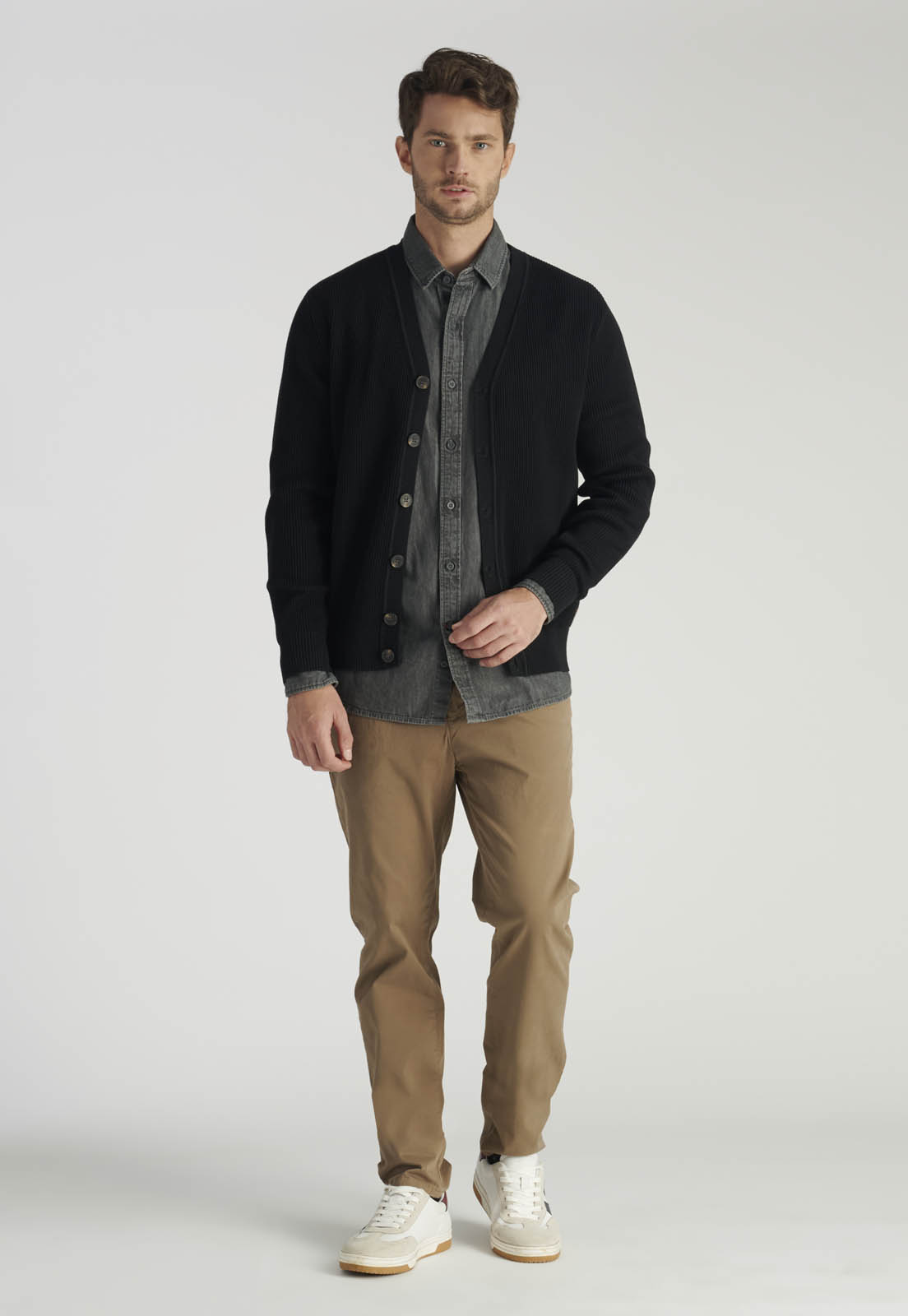 CARDIGAN OVIEDO HERITAGE BLACK - 2