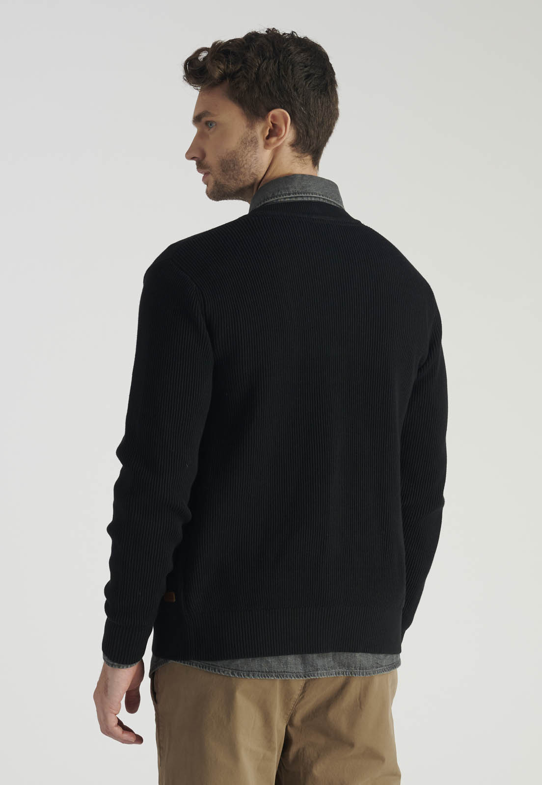 CARDIGAN OVIEDO HERITAGE BLACK - 4
