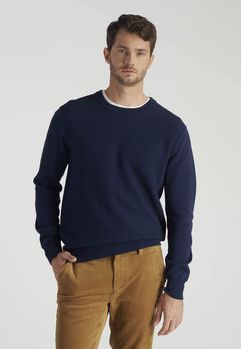 SWEATER AVILA HERITAGE NAVY - 1