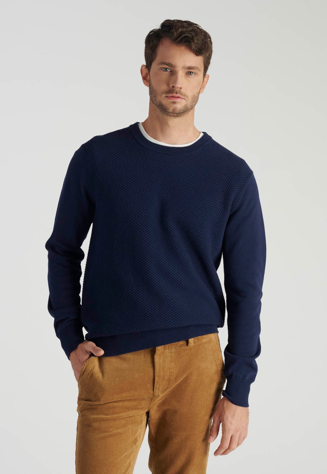 SWEATER AVILA HERITAGE NAVY - 1