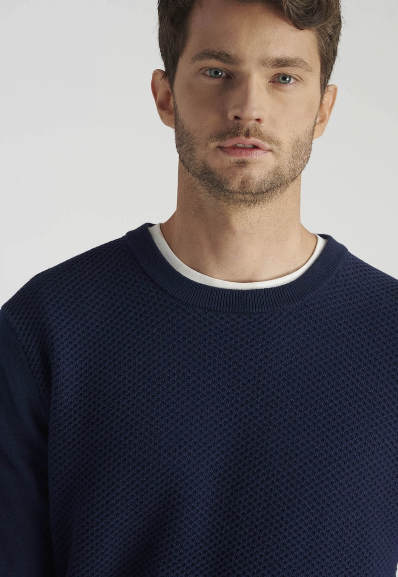 SWEATER AVILA HERITAGE NAVY - 3