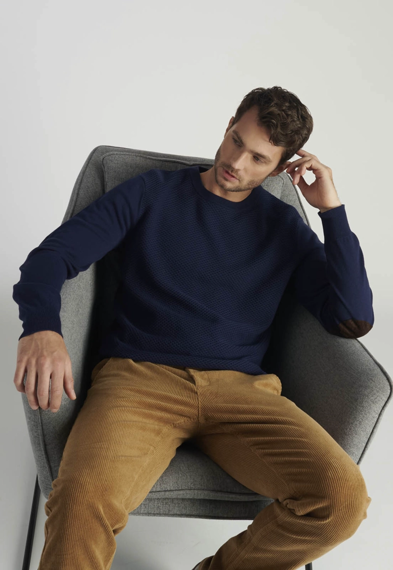 SWEATER AVILA HERITAGE NAVY - 5