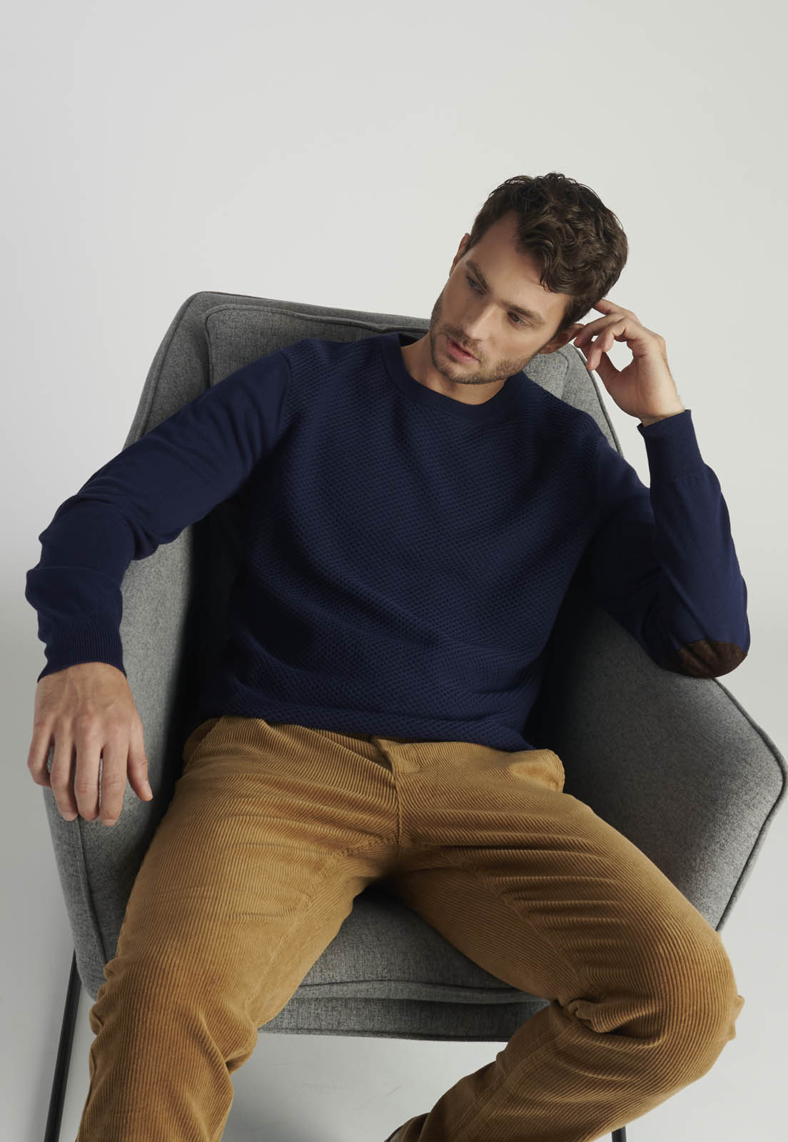SWEATER AVILA HERITAGE NAVY - 5