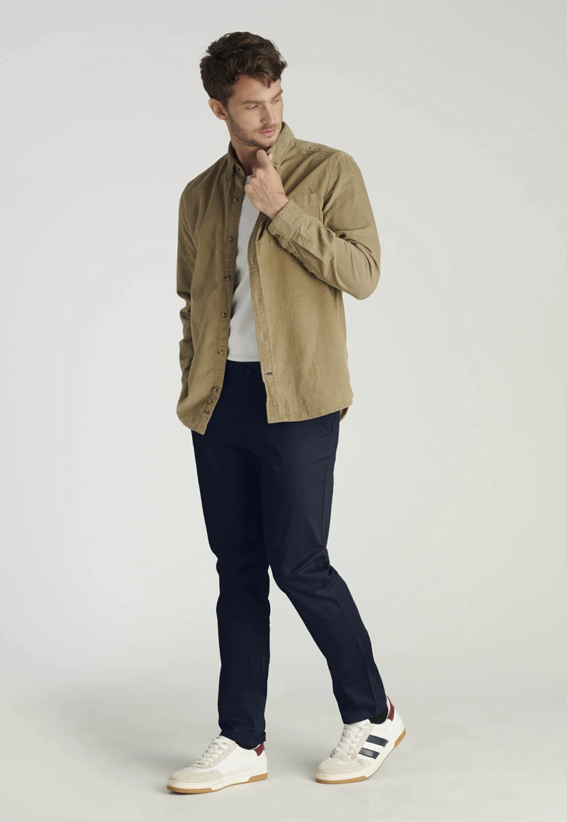 PANTALON BAGNEAUX SLIM HERITAGE NAVY - 5