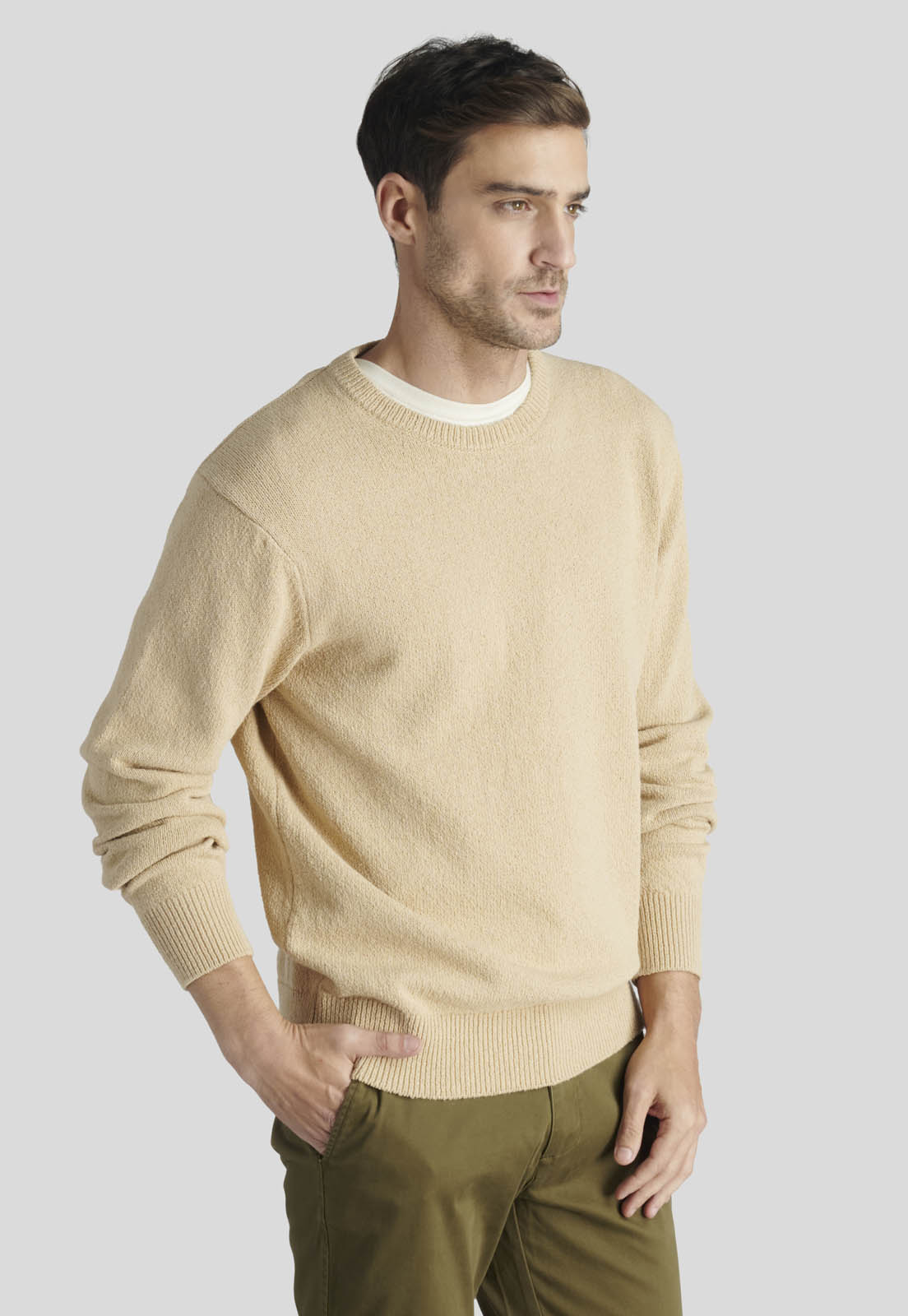 SWEATER TOLEDO HERITAGE ALMOND - 1