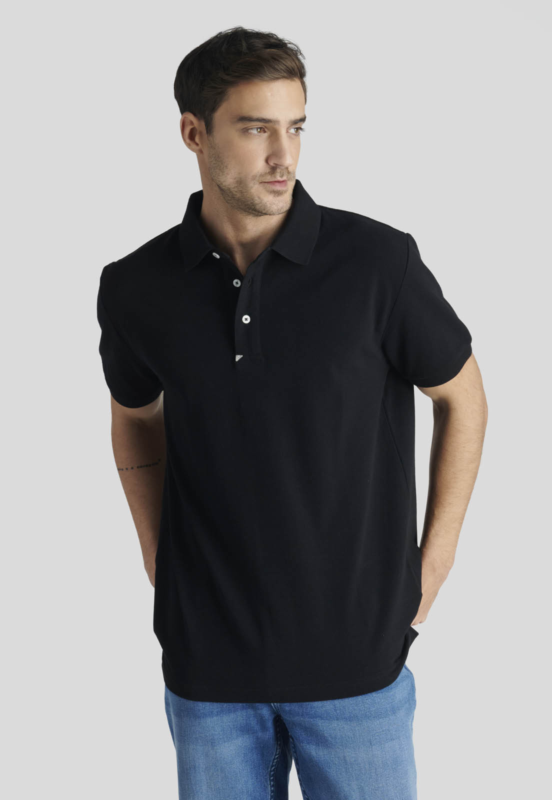 POLO NANTES HERITAGE BLACK - 1