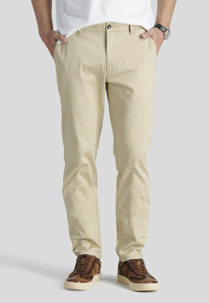 PANTALON BAGNEAUX SLIM HERITAGE SAND - 1