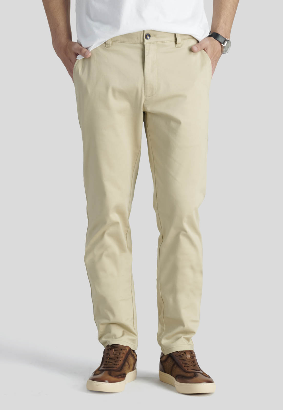 PANTALON BAGNEAUX SLIM HERITAGE SAND - 1