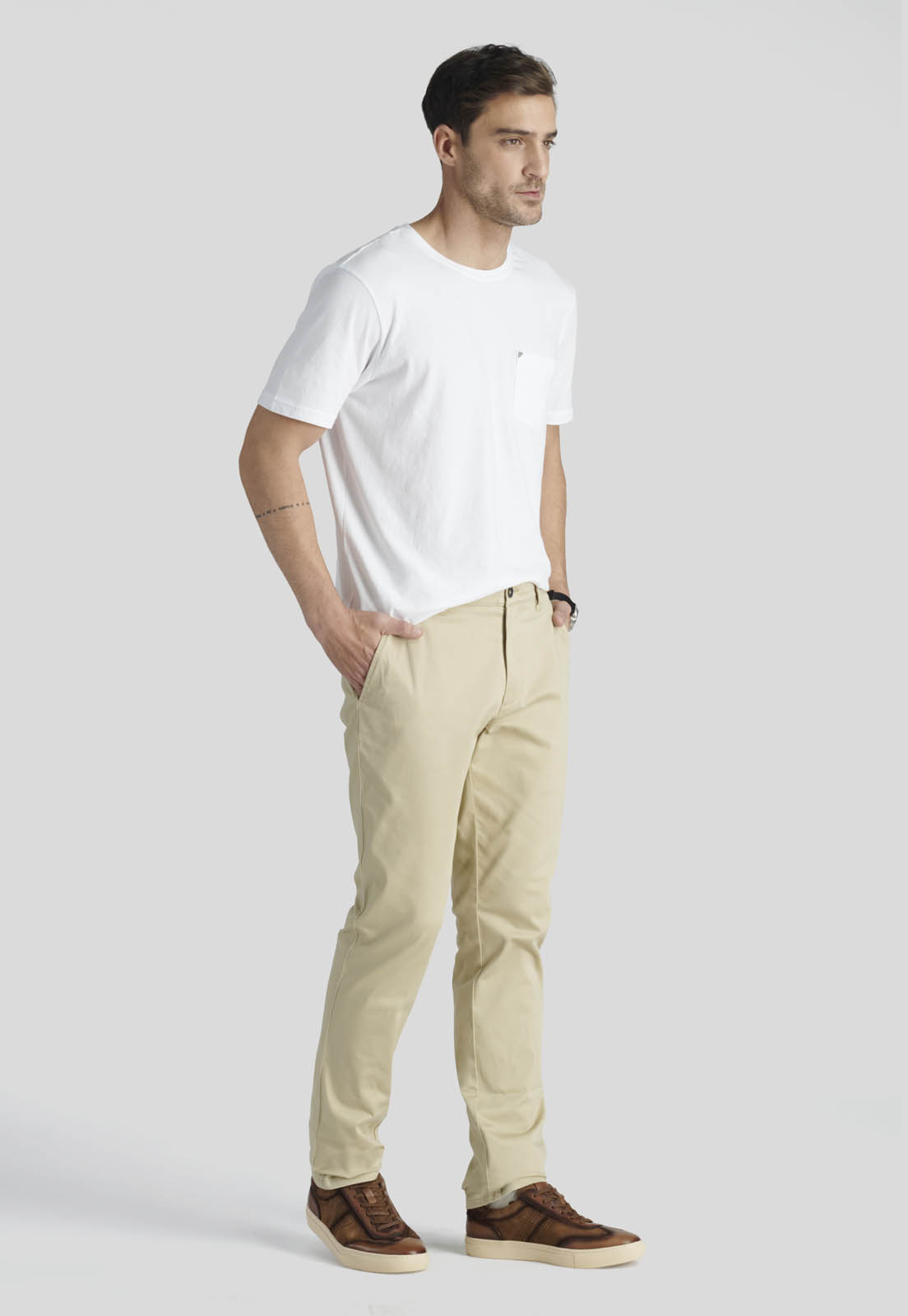 PANTALON BAGNEAUX SLIM HERITAGE SAND - 2