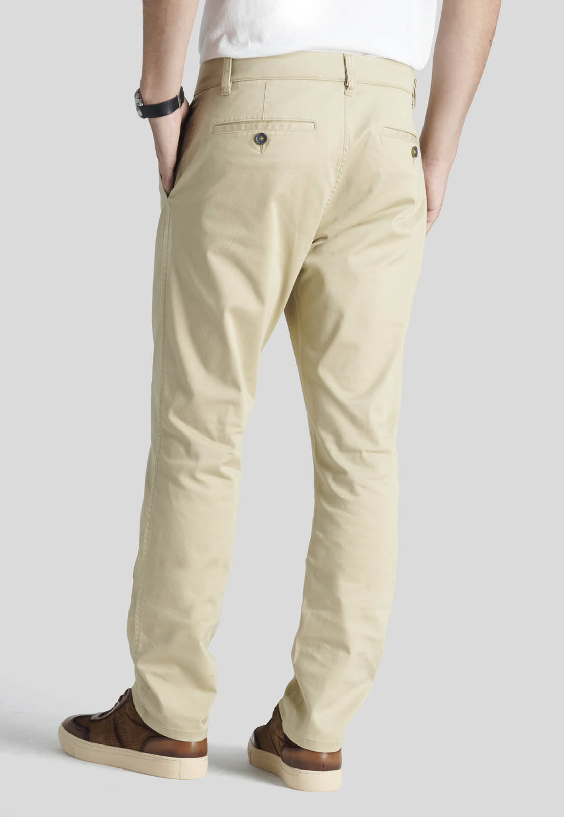 PANTALON BAGNEAUX SLIM HERITAGE SAND - 4