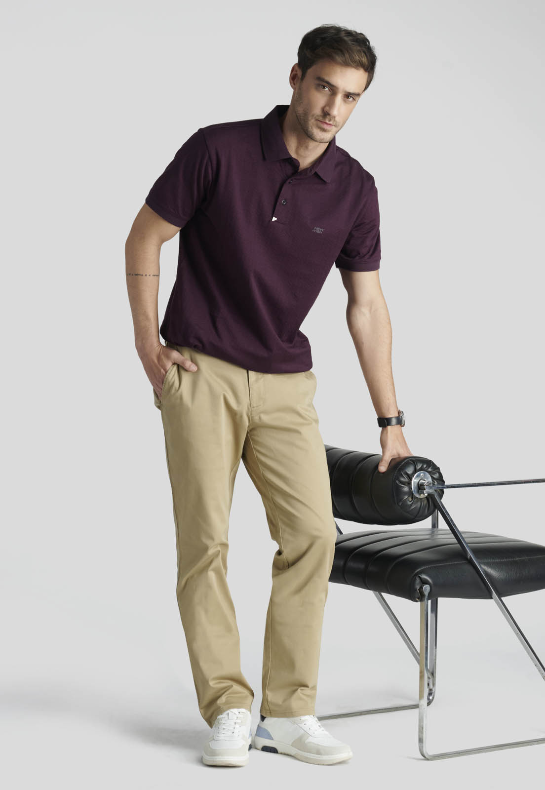 PANTALON BAGNEAUX REGULAR HERITAGE KHAKI - 5