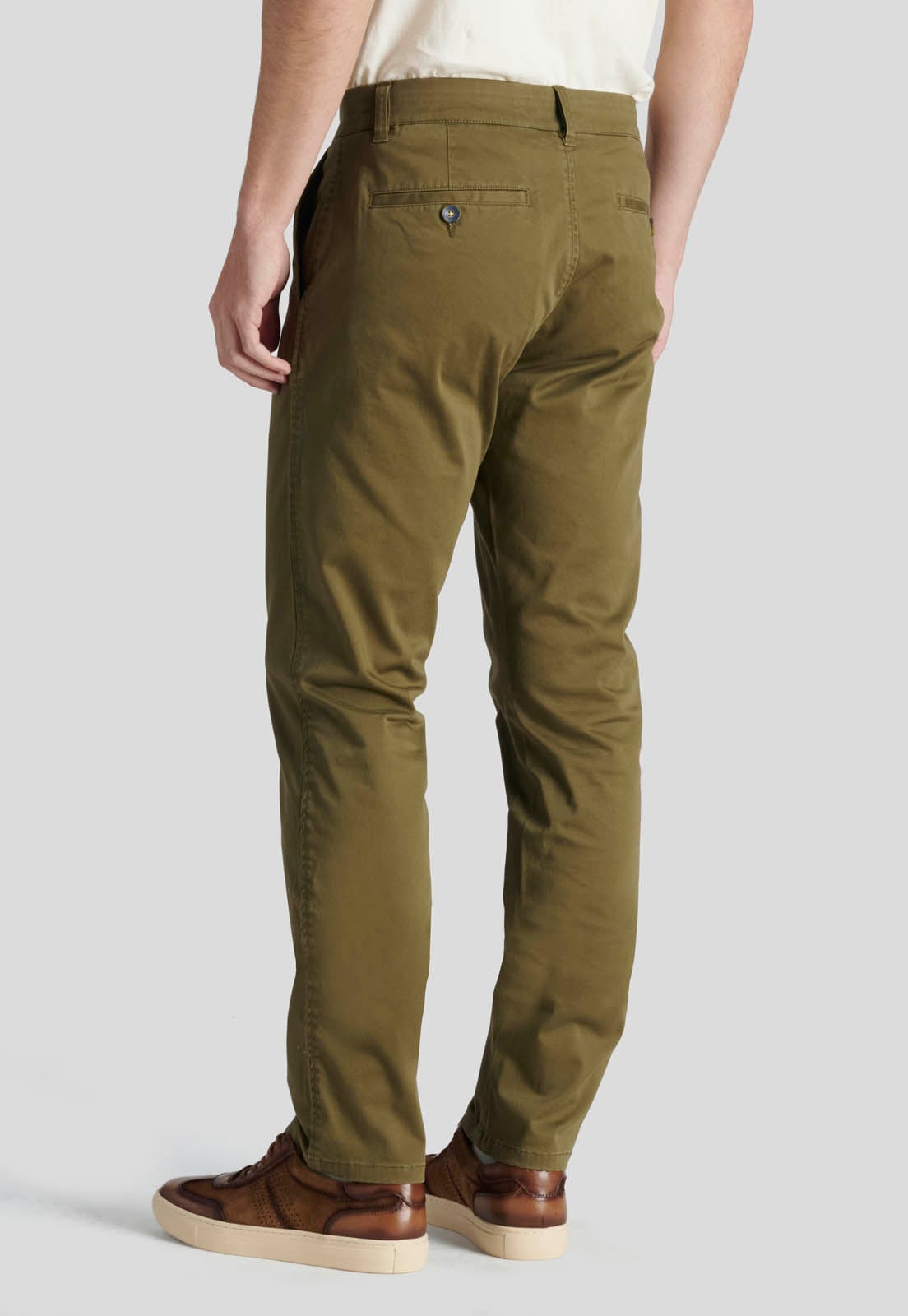 PANTALON BAGNEAUX SLIM HERITAGE OLIVE - 4