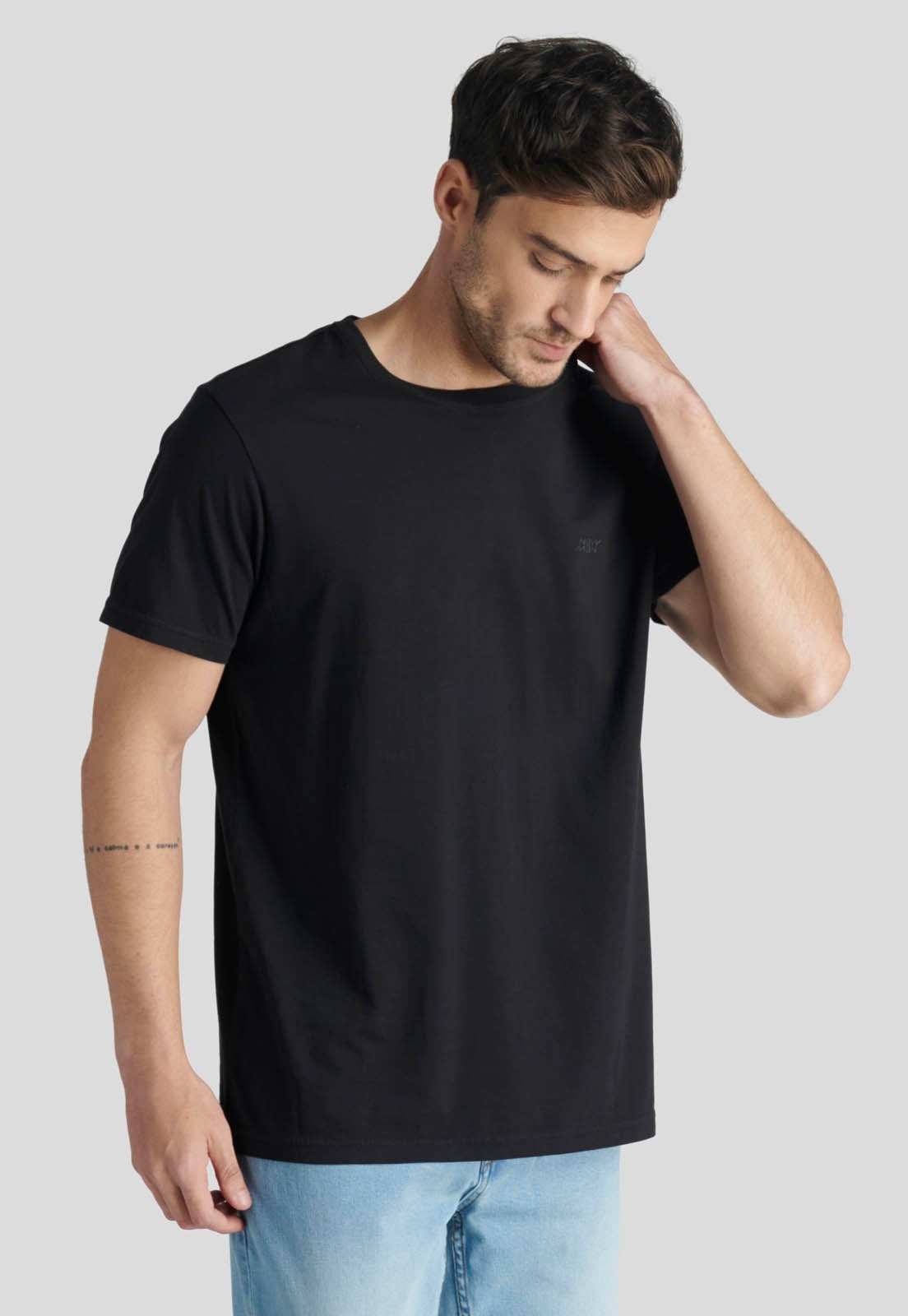 POLERA NANTES HERITAGE BLACK - 1
