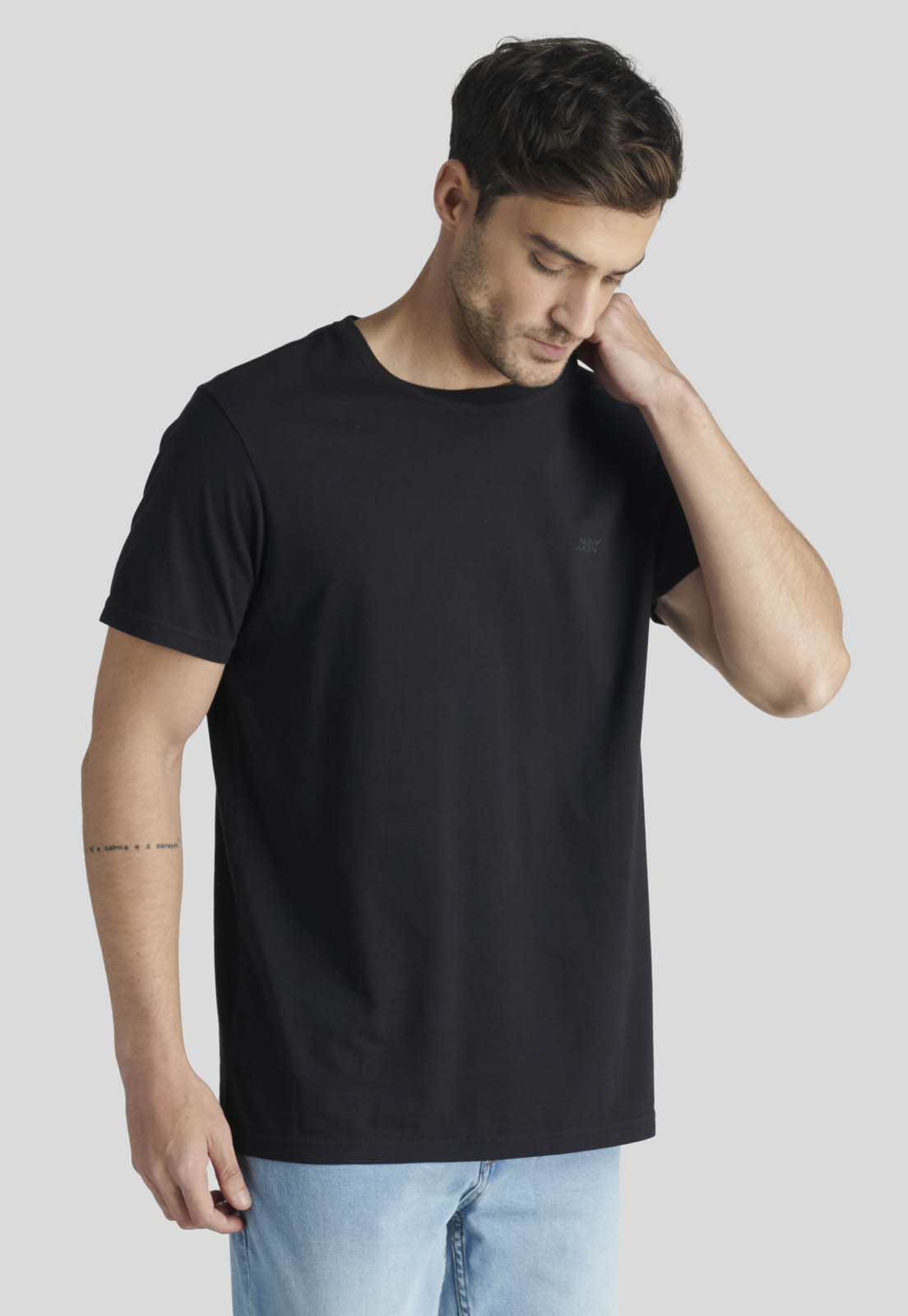 POLERA NANTES HERITAGE BLACK - 1
