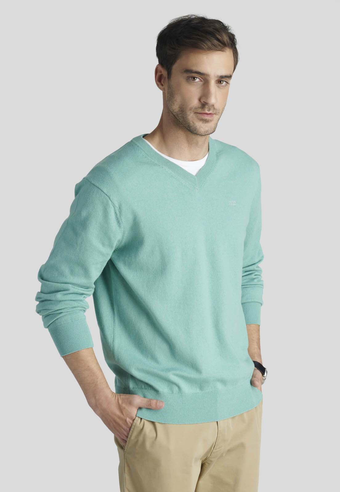 SWEATER NANTES HERITAGE LT GREEN - 1