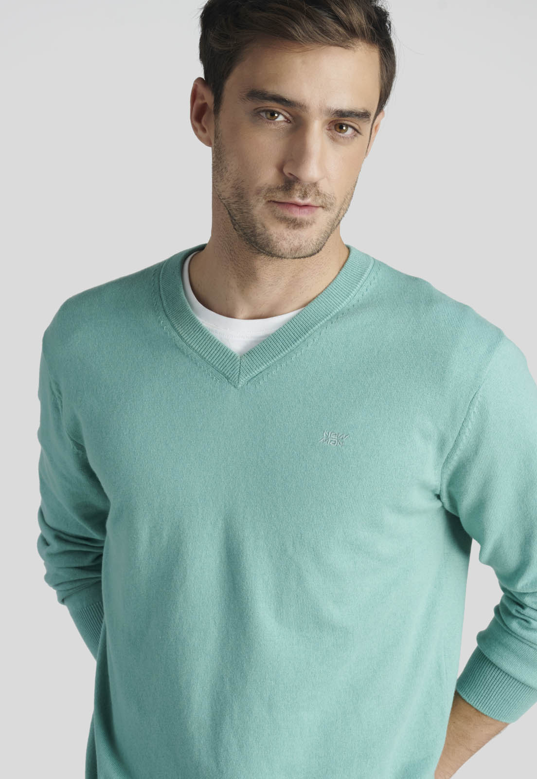 SWEATER NANTES HERITAGE LT GREEN - 3