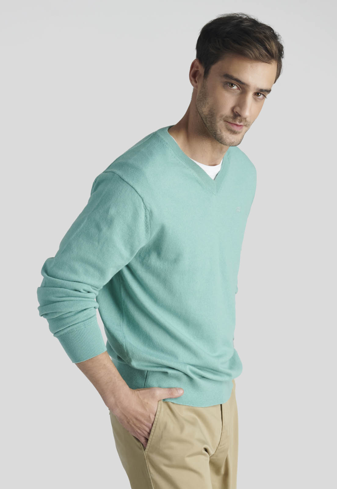 SWEATER NANTES HERITAGE LT GREEN - 5