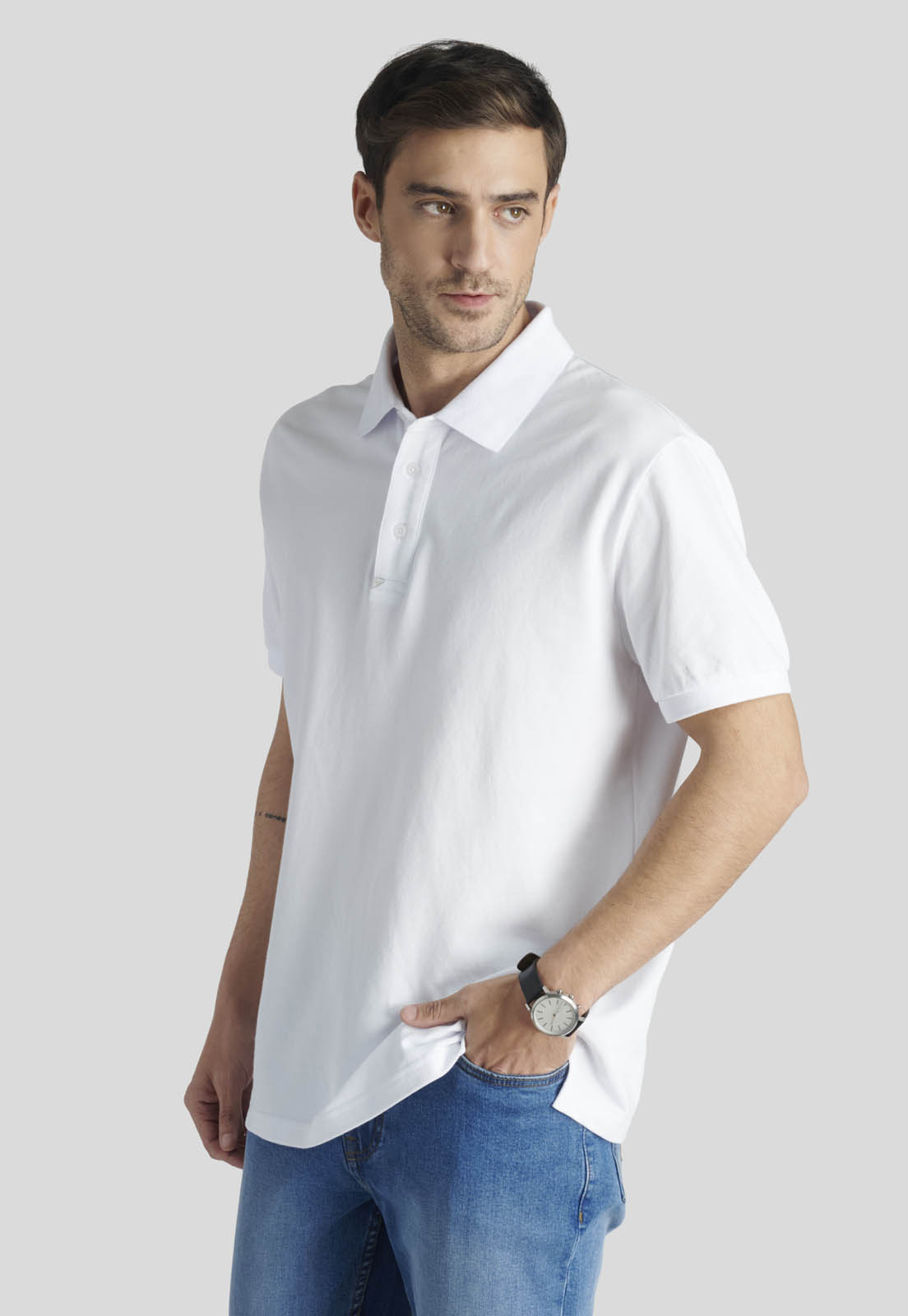 POLO NANTES HERITAGE PURE WHITE - 1