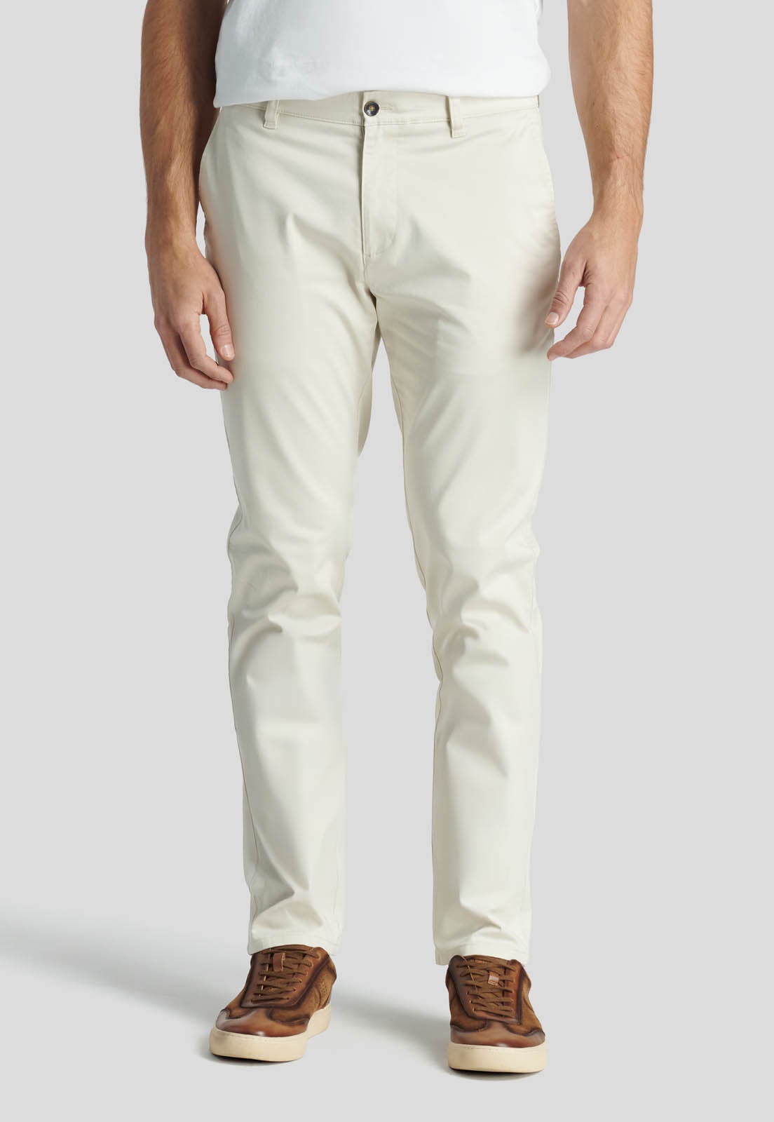 PANTALON BAGNEAUX SLIM HERITAGE ECRU - 1