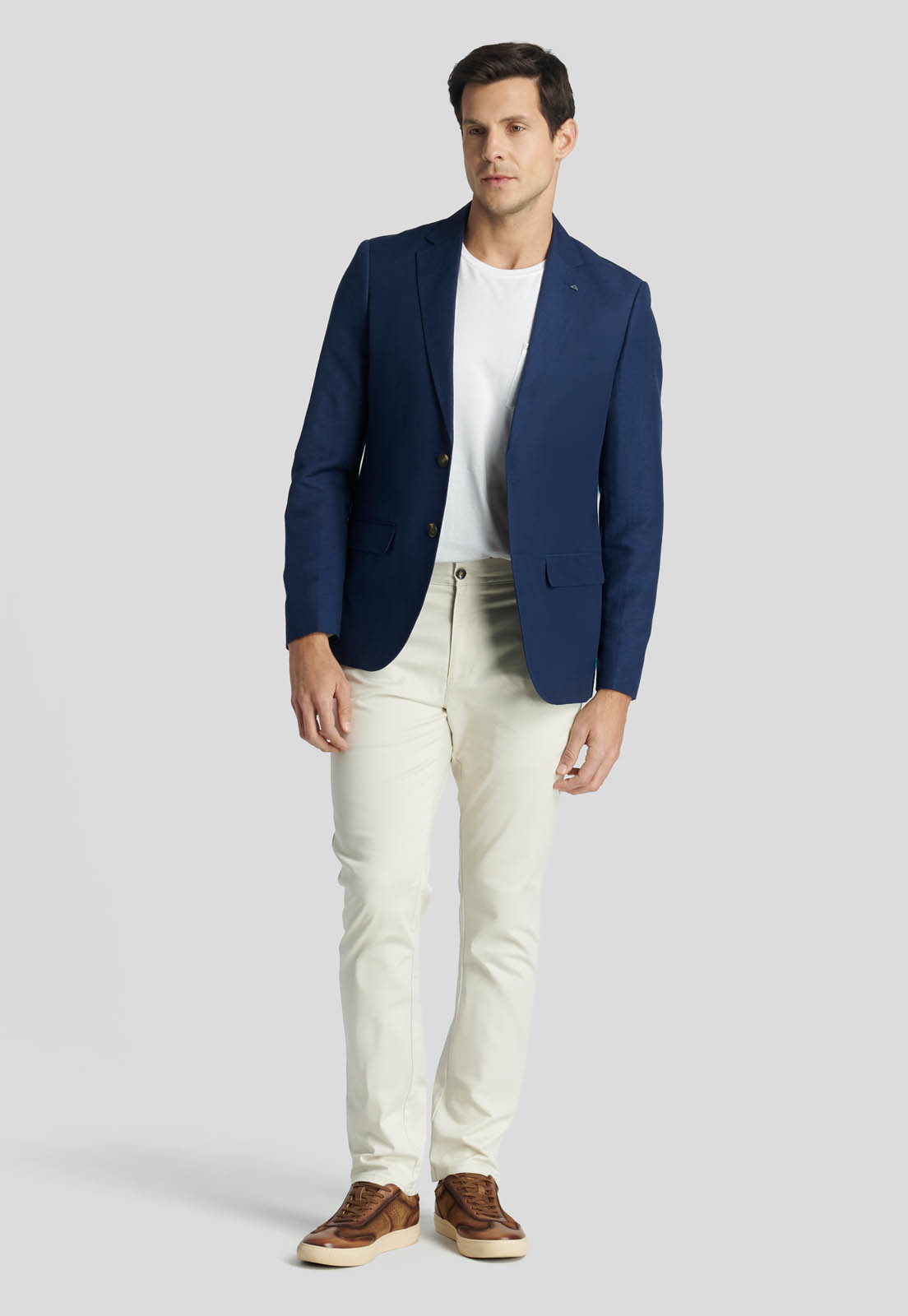 PANTALON BAGNEAUX SLIM HERITAGE ECRU - 5