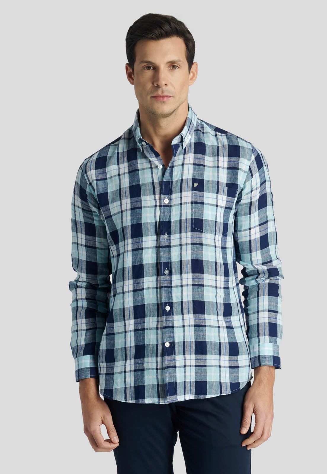 CAMISA MARSELLA HERITAGE NAVY - 1