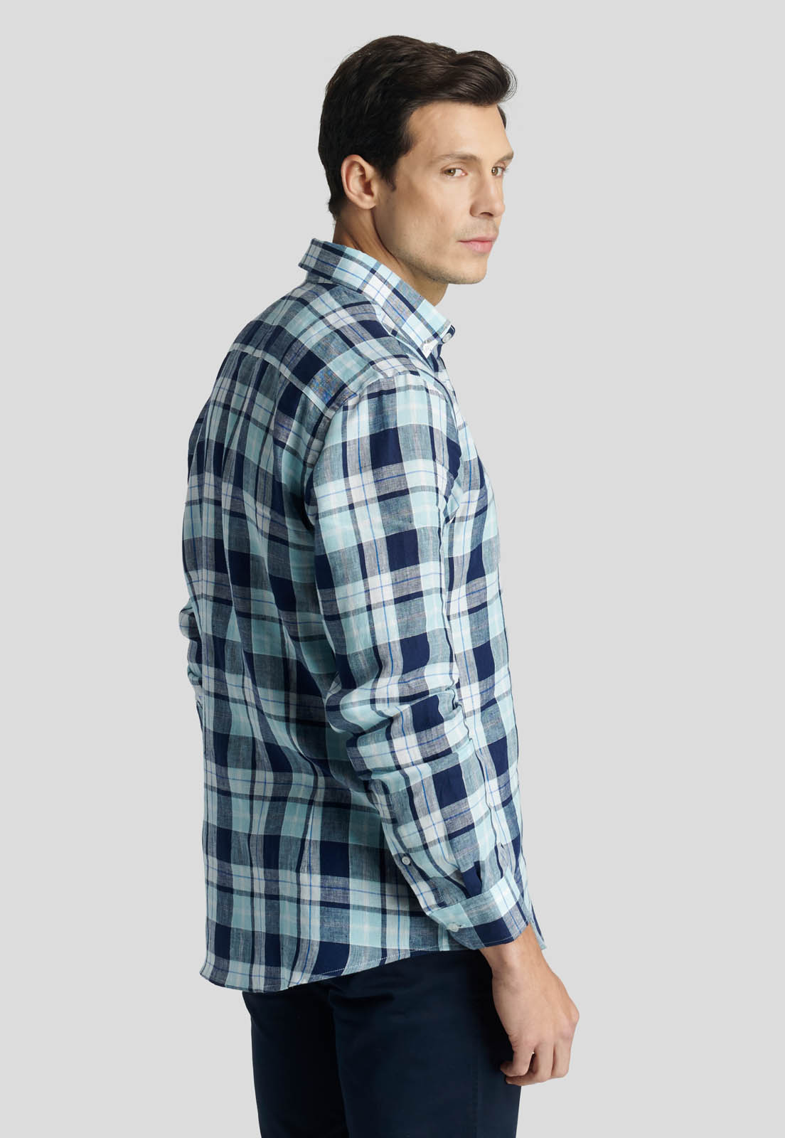 CAMISA MARSELLA HERITAGE NAVY - 4