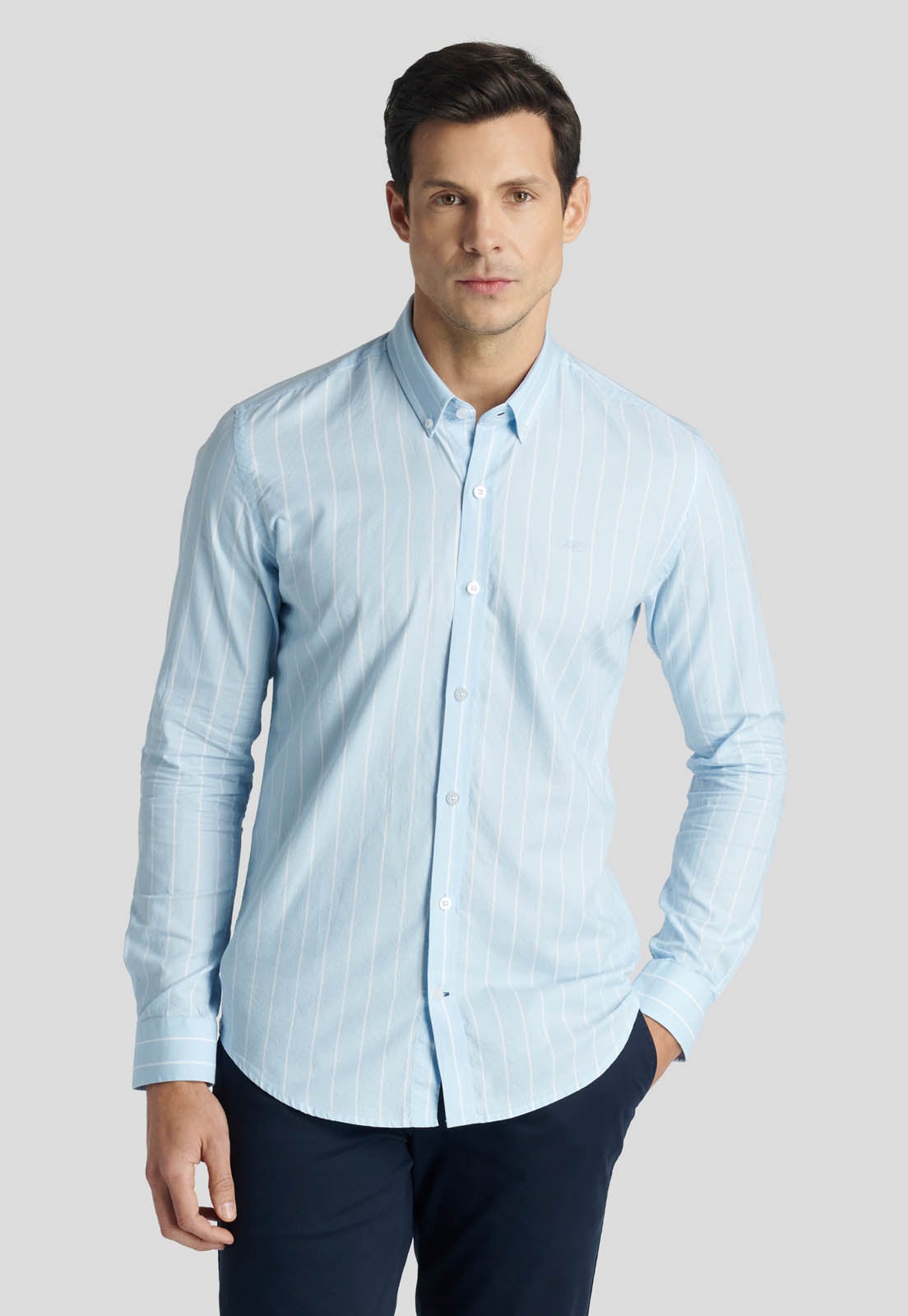 CAMISA RIGA HERITAGE SKY - 1