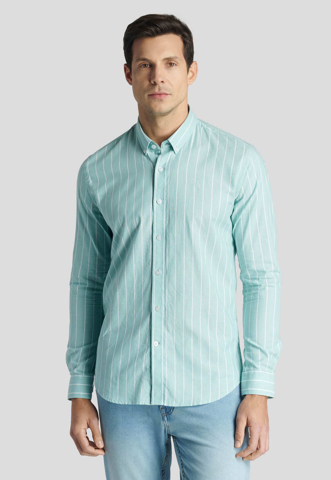 CAMISA RIGA HERITAGE LT. GREEN - 1