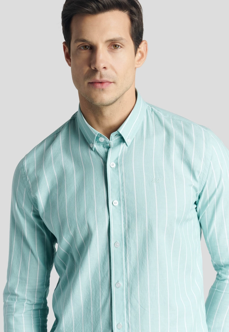 CAMISA RIGA HERITAGE LT. GREEN - 3