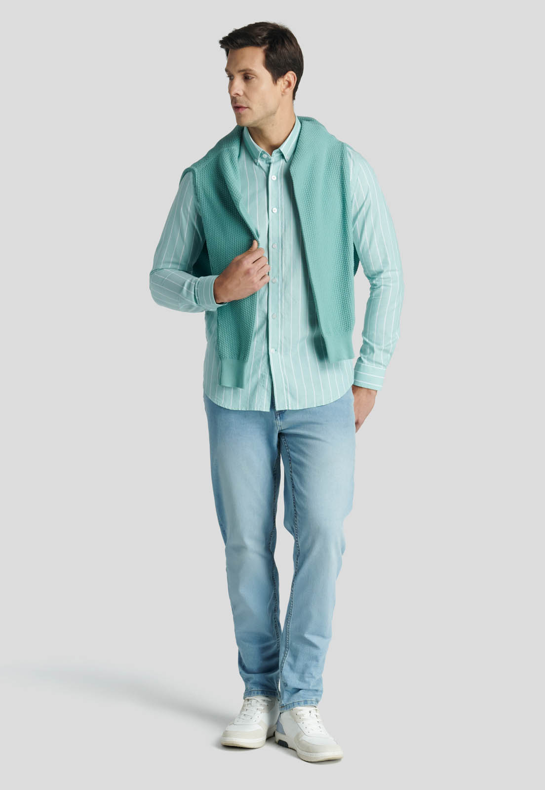 CAMISA RIGA HERITAGE LT. GREEN - 5