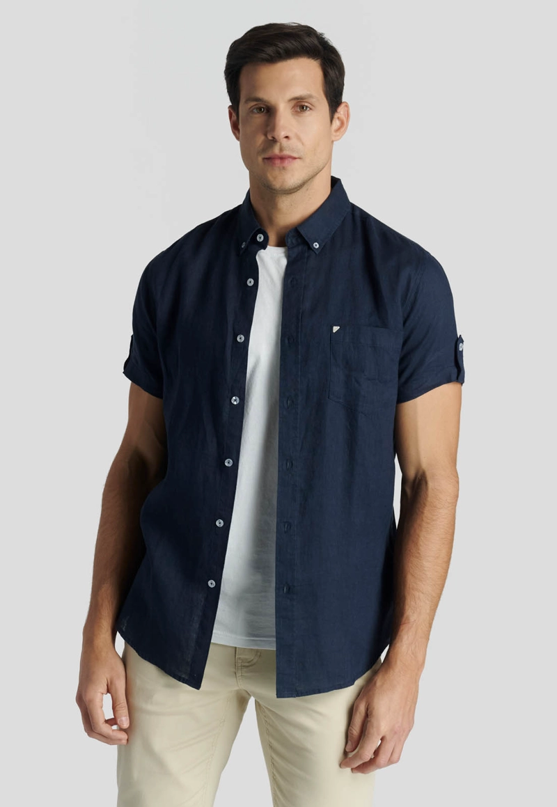 CAMISA  COLCHESTER HERITAGE NAVY - 1